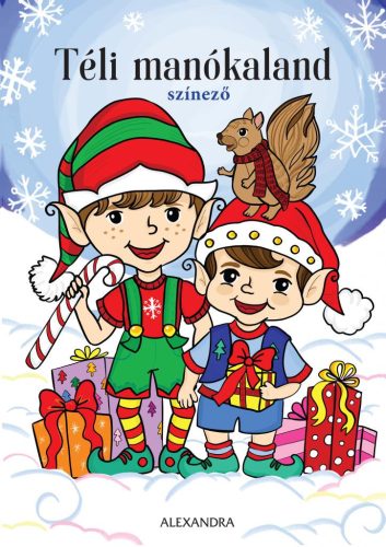 Téli manókaland színező