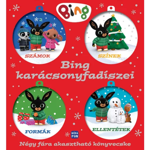 Bing - Bing karácsonyfadíszei - Négy fára akasztható könyvecske
