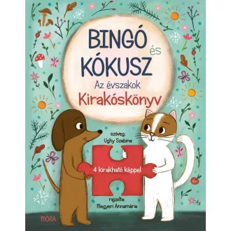   Bingó és Kókusz - Az évszakok (Saját fejlesztésű puzzle könyv) - Ughy Szabina