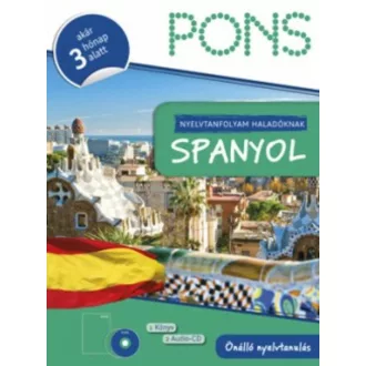   PONS - Nyelvtanfolyam haladóknak - Spanyol (tankönyv + 2 CD) - Akár 3 hónap alatt (Nyelvkönyv)