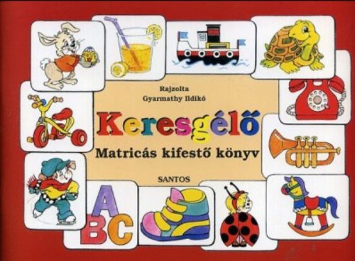 Keresgélő - Matricás kifestő könyv