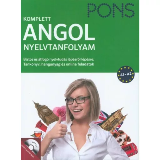 PONS Komplett angol nyelvtanfolyam - Tankönyv, hanganyag és online feladatok (Nyelvkönyv)