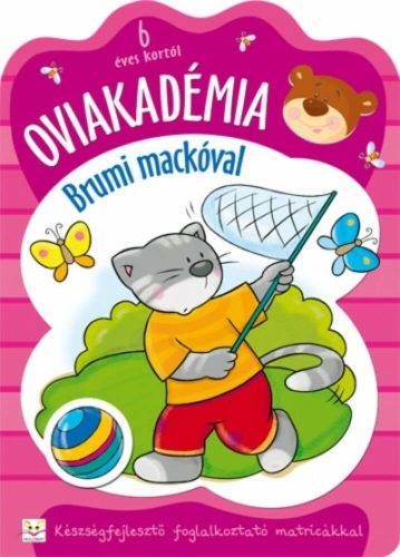 Oviakadémia brumi mackóval 6 éves kortól /Készségfejlesztő foglalkoztató matricákkal (Joanna Ku