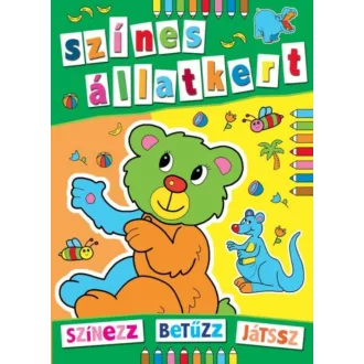 Színes állatker /Színezz, betűzz, játssz (Bogos Katalin)