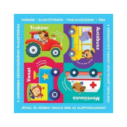 Puzzle-könyvek: Közlekedési eszközök /Formák, ellentétpárok, foglalkozások, óra (Puzzle-Könyv)