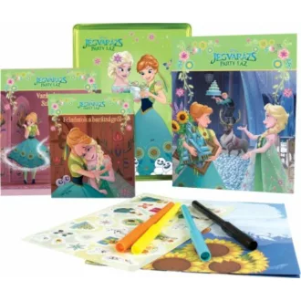   Disney Jégvarázs - Party láz Fémdoboz - foglalkozató, színező, mesekönyv