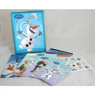 Jégvarázs: Olaf tökéletes napja /Fémdoboz, foglalkoztató, színező, mesekönyv (Disney)