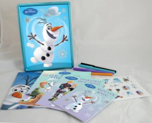 Jégvarázs: Olaf tökéletes napja /Fémdoboz, foglalkoztató, színező, mesekönyv (Disney)