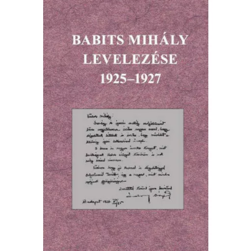 Babits Mihály levelezése 1925-1927