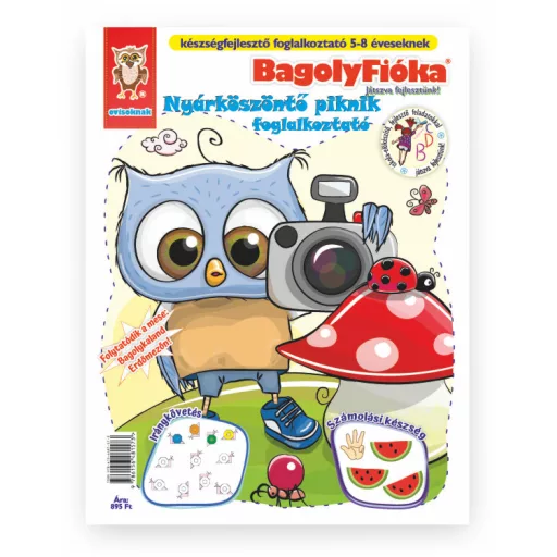 BagolyFióka kreatív foglalkoztató füzet - Nyárköszöntő piknik