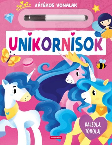 Unikornisok - Játékos vonalak - Rajzolj, törölj!