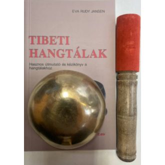 Tibeti hangtálak + hangtál + bőrös ütő