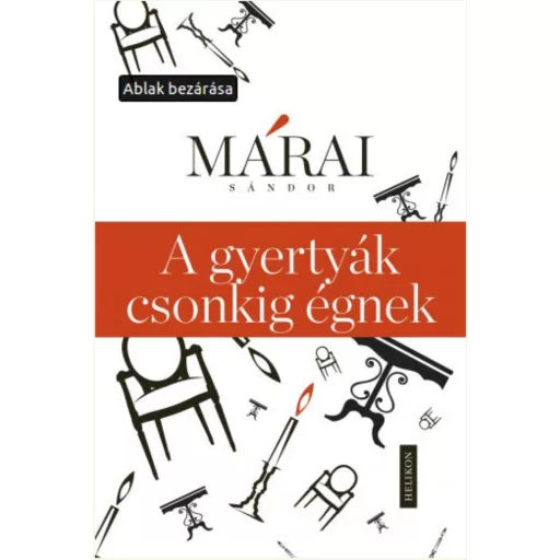 A gyertyák csonkig égnek (Márai Sándor)