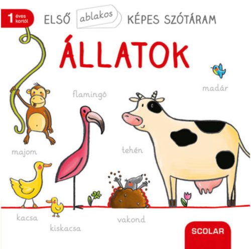 Első ablakos képes szótáram - Állatok (Lapozó)