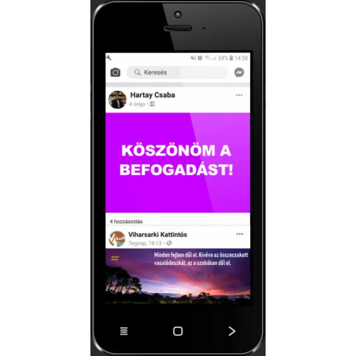 Köszönöm a befogadást - Viharsarki kattintós - Hartay Csaba