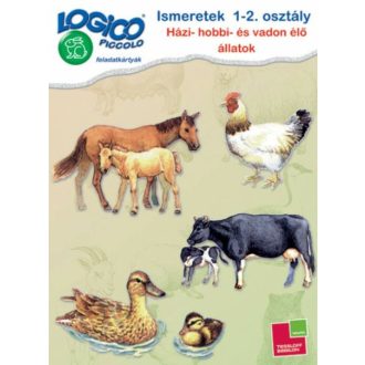 Logico Piccolo: Ismeretek 1-2. osztály (házi-, hobbi- és vadon élő állatok) /Feladatkártyák (Ut