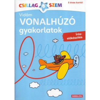 Vonalhúzó gyakorlatok: Írás előkészítés - kék - Csillgaszem – Birgit Fuchs