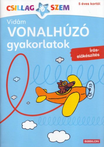 Vonalhúzó gyakorlatok: Írás előkészítés - kék - Csillgaszem – Birgit Fuchs