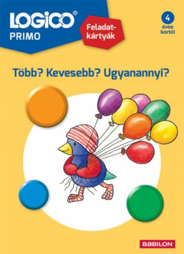 Logico Primo: Több? Kevesebb? Ugyanannyi? /Feladatkártyák (Logico)