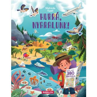  Matricás füzet - Hurrá. nyaralunk! - Több mint 380 matrica - Joli Hannah