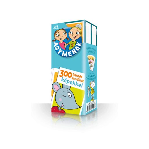 Agymenők kártyacsomag 3-4 éveseknek - 300 kérdés és válasz képekkel