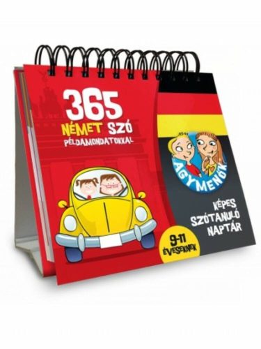 Agymenők képes szótanuló naptár - Német 9-11 éveseknek /365 szó példamondatokkal (Válogatás)