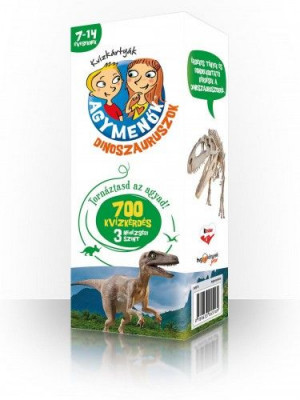 Agymenők kvízkártyák - Dinoszauruszok - 7-14 éveseknek