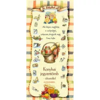 Konyhai jegyzettömb - Idézetekkel (citromsárga) (Jegyzettömb)