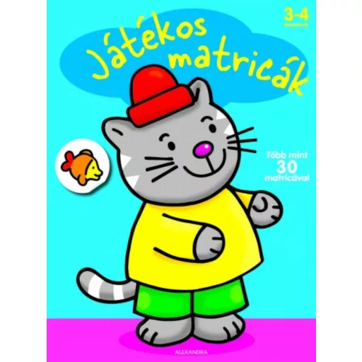Játékos matricák - Cica (Foglalkoztató)