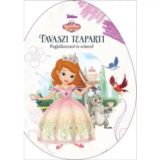 Tavaszi teaparti - Disney Junior (tojás alakú színező) §H (Foglalkoztató)