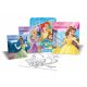 Disney hercegnők fémdoboz (benne: 2 foglalkoztató, 1 színező, 4 filctoll, matricák és egy poszt