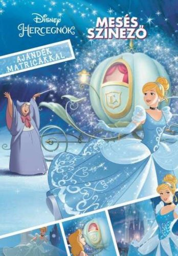 Disney Hercegnők - Mesés színező ajándék matricákkal (Foglalkoztató)