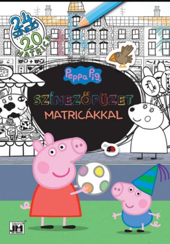 Színezőfüzet matricákkal - Peppa malac