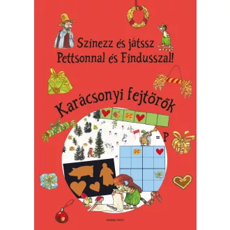   Színezz és játssz Pettsonnal és Findusszal! - Karácsonyi fejtörők - Sven Nordqvist