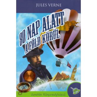   80 nap alatt a Föld körül - Jules Verne (keménytáblás védőborítóval)