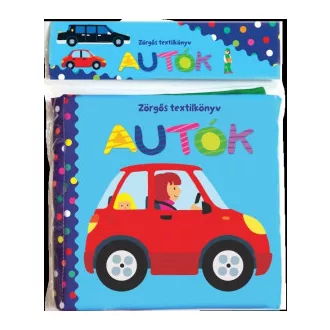 Zörgős textilkönyv - Autók