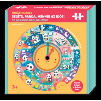   Segíts, Panda, mennyi az idő?! - Óriás puzzle - Mammoth word