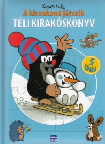 A kisvakond játszik - Téli kirakóskönyv /5 kirakó (3. kiadás) (Zdenek Miler)