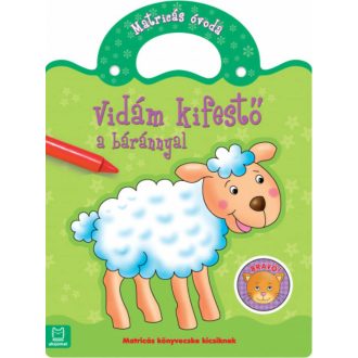 Vidám kifestő a báránnyal - Matricás óvoda (Kifestő)