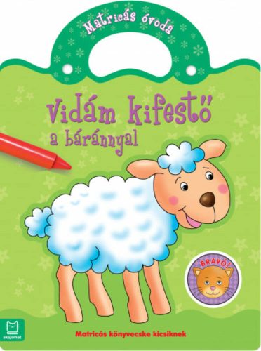 Vidám kifestő a báránnyal - Matricás óvoda (Kifestő)