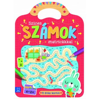 Színes számok matricákkal - 5 éves kortól (Foglalkoztató)