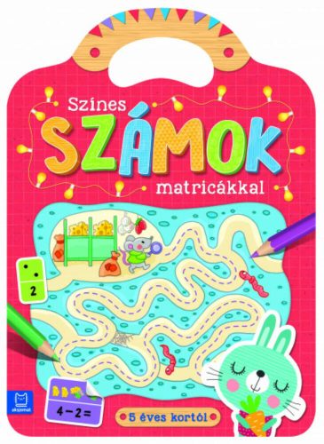 Színes számok matricákkal - 5 éves kortól (Foglalkoztató)