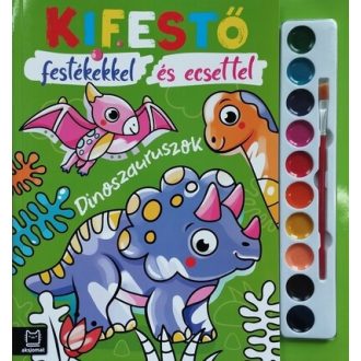   Kifestő festékekkel és ecsettel - Dinoszauruszok - Agata Kaczynska