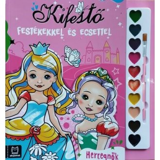  Kifestő festékekkel és ecsettel - Hercegnők - Agata Kaczynska