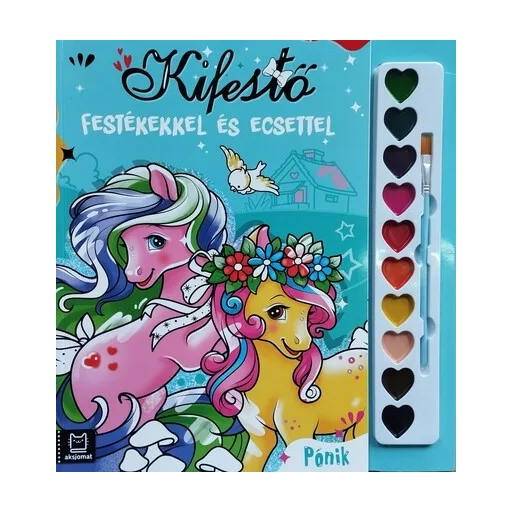 Kifestő festékekkel és ecsettel - Pónik - Agata Kaczynska
