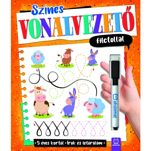 Színes vonalvezető filctollal - Agata Kaczynska