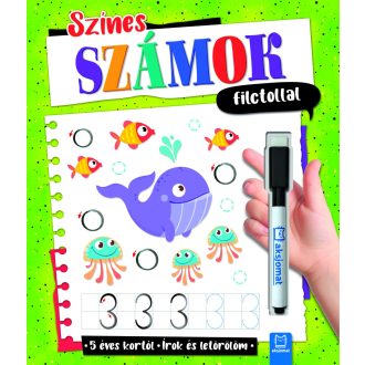 Színes számok filctollal - Agata Kaczynska