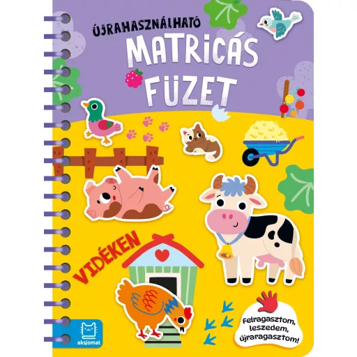 Könyv újrafelhasználható matricákkal: Vidéken - Agnieszka Bator