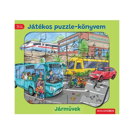 Játékos puzzle-könyvem - Járművek - Steffi Korda