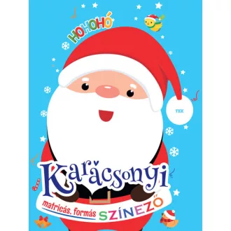 Karácsonyi matricás színező